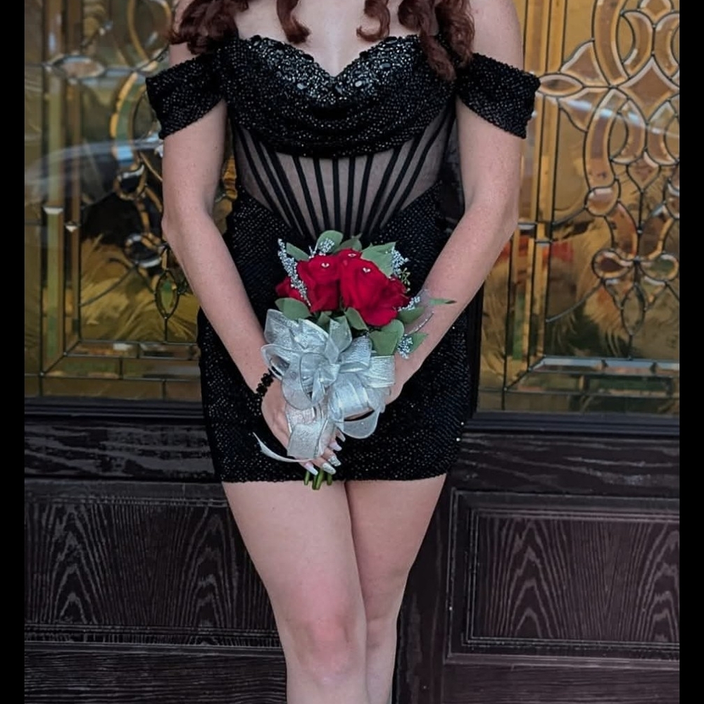 Elegant Black Off-Shoulder Dress